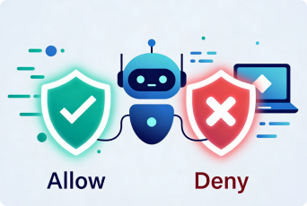 Control AI agent access with allow or deny prompts